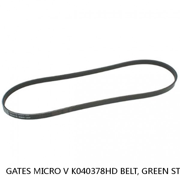GATES MICRO V K040378HD BELT, GREEN STRIPE, 117025, 9/16" X 38 1/2"