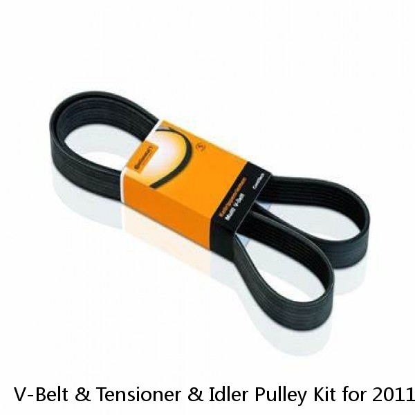 V-Belt & Tensioner & Idler Pulley Kit for 2011-2014 Hyundai Kia 2.0L 2.4L⭐⭐⭐⭐⭐
